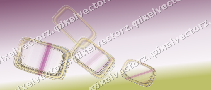 Abstract glass arc in dark magenta and lime
