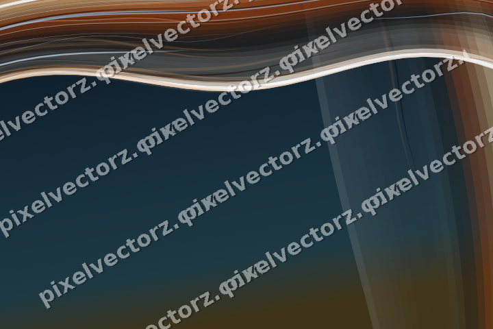 Abstract glass arc in dark teal and orange