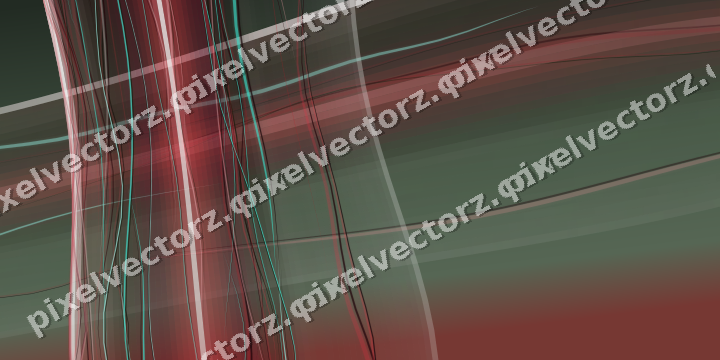 Abstract glass arc in red and pale lime