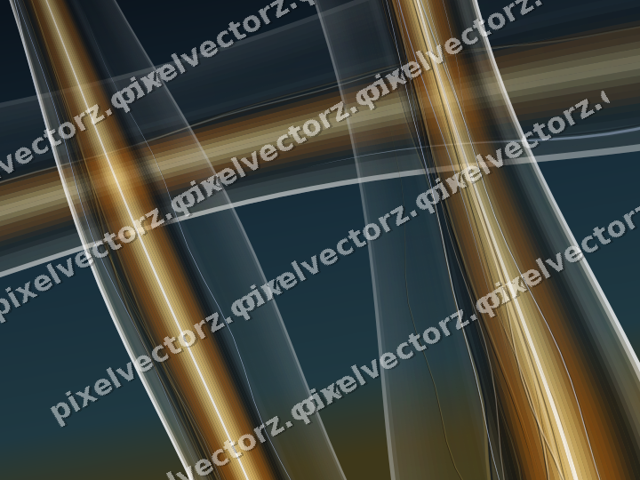 Abstract glass arc in dark pink and red