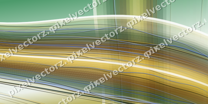 Abstract glass arc in dark green and amber