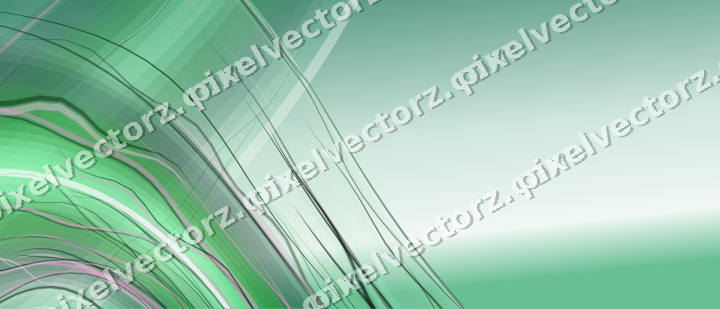 Abstract glass arc in green and teal