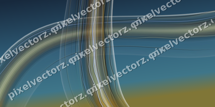 Abstract glass arc in orange and amber