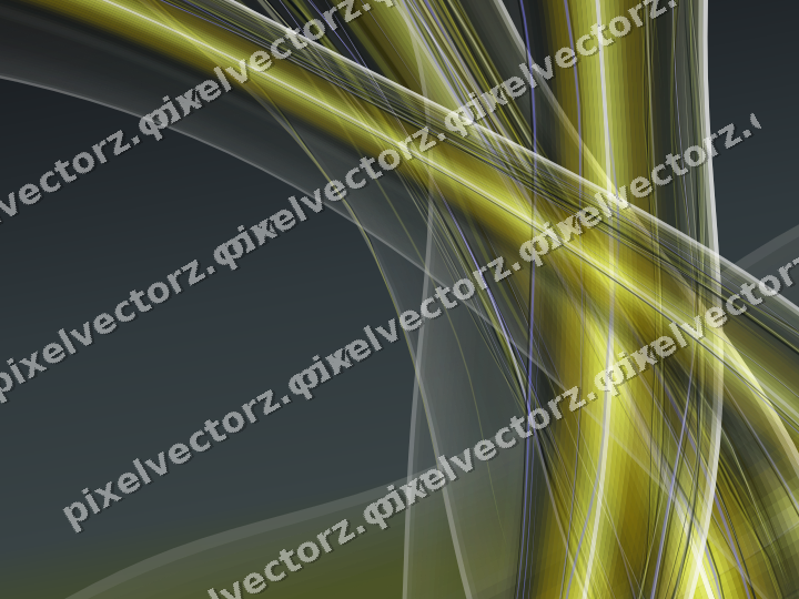 Abstract glass arc in yellow and grey