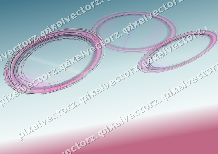 Abstract glass arc in magenta and purple