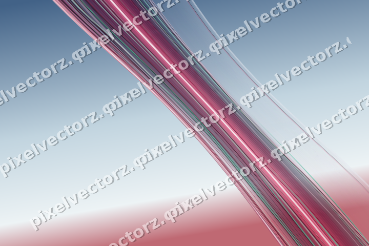 Abstract glass arc in dark lime and dark pink