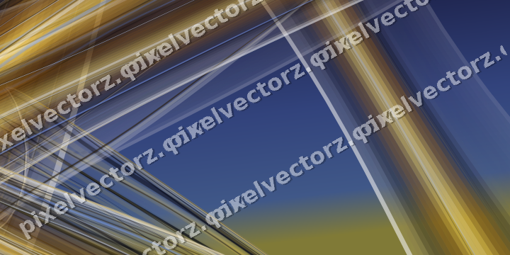 Abstract glass arc in dark blue and amber