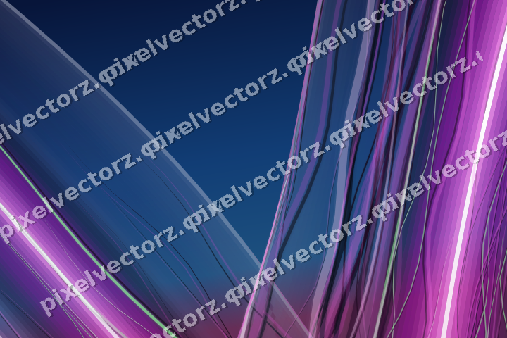 Abstract glass arc in purple and blue
