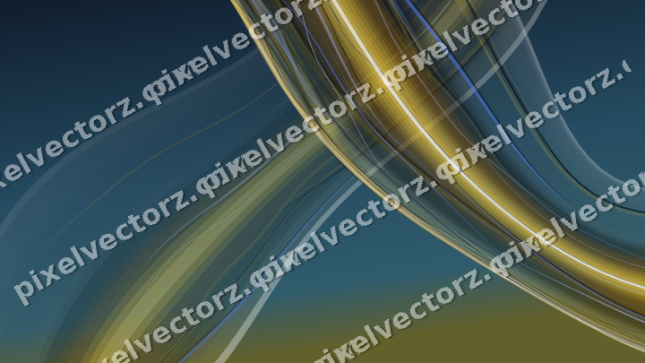 Abstract glass arc in dark green and amber