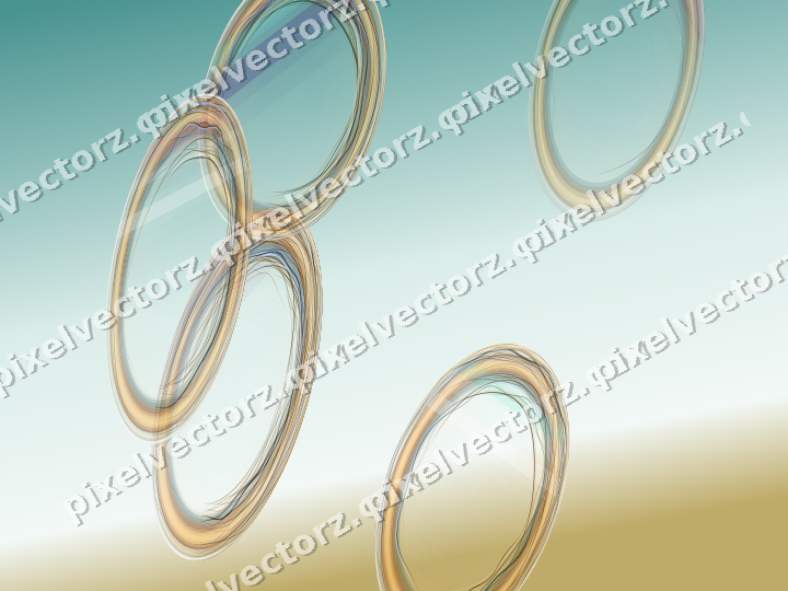 Abstract glass arc in pink and amber