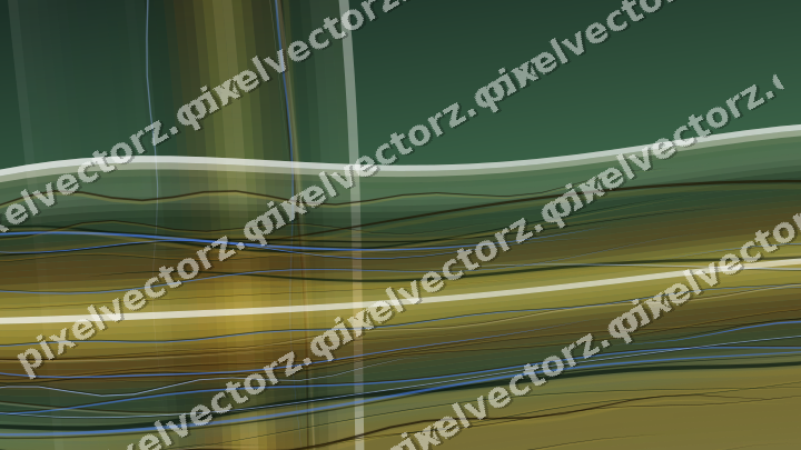 Abstract glass arc in dark green and amber