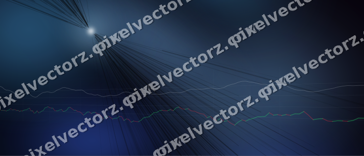 Leuchtender Neon Diagramm Hintergrund in Türkis und Blau