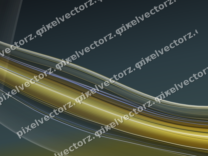Abstract glass arc in lime and amber