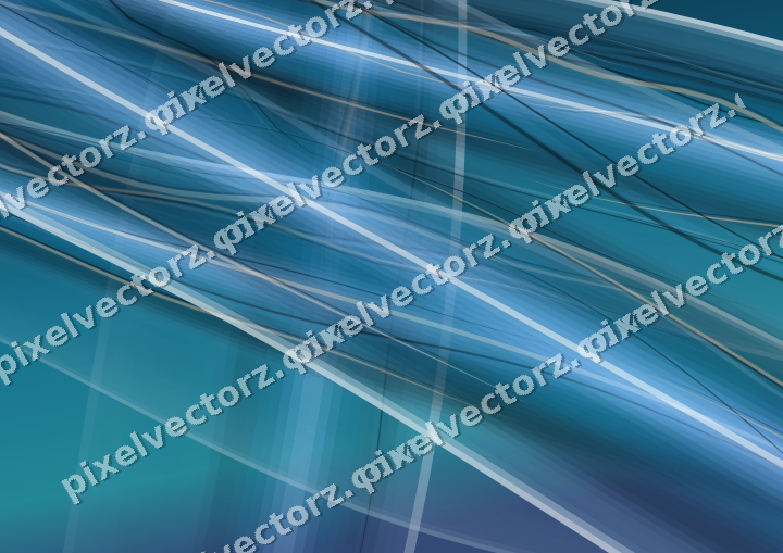 Abstract glass arc in cyan and blue