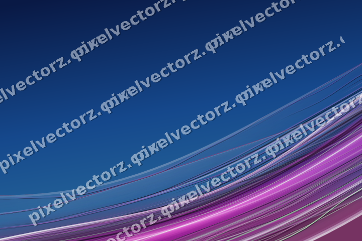 Abstract glass arc in purple and blue