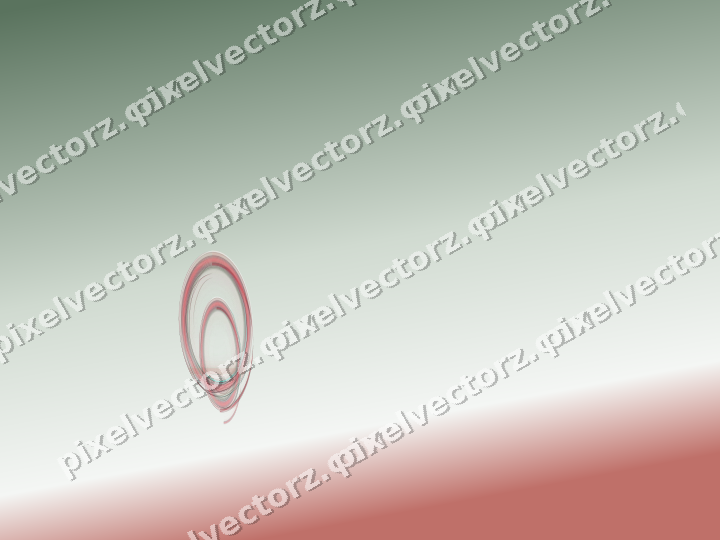 Abstract glass arc in red and pale lime