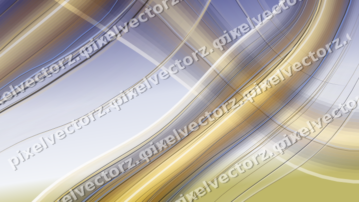 Abstract glass arc in dark blue and amber