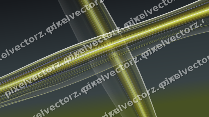 Abstract glass arc in yellow and grey