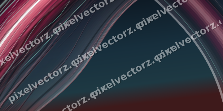 Abstract glass arc in pink and dark lime