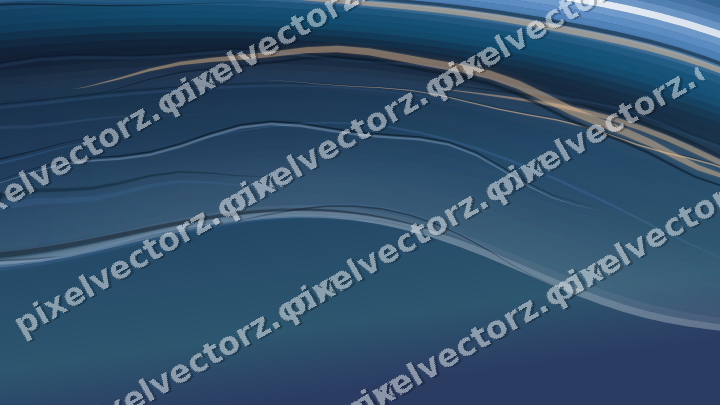 Abstract glass arc in dark blue and white