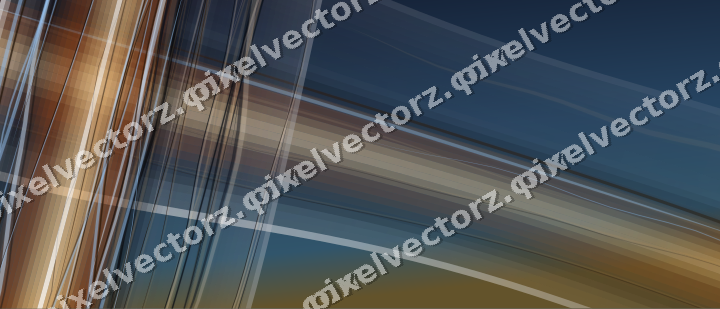 Abstract glass arc in dark blue and red
