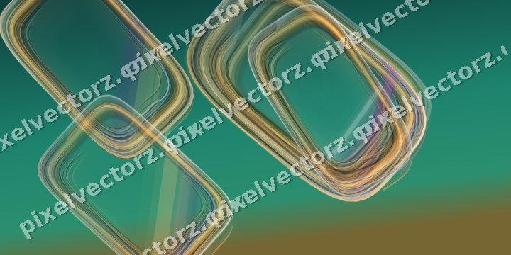 Abstract glass arc in pink and amber