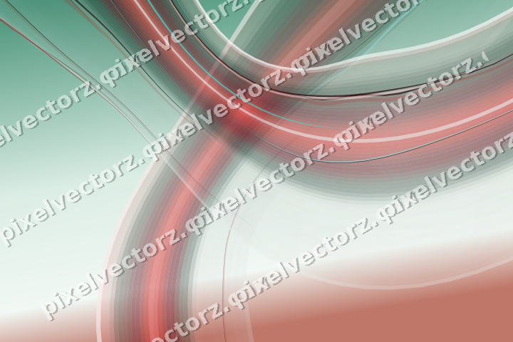 Abstract glass arc in dark red and dark green