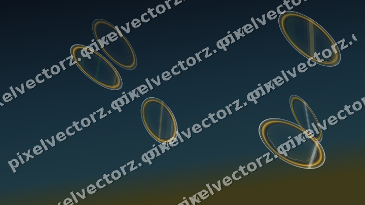 Abstract glass arc in dark green and amber