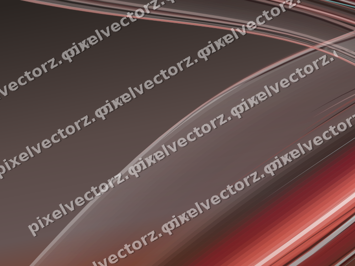 Abstract glass arc in red and pale amber