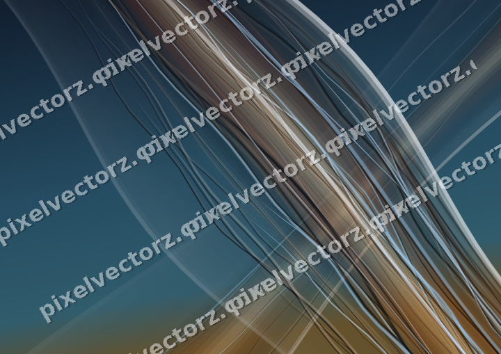 Abstract glass arc in dark teal and orange