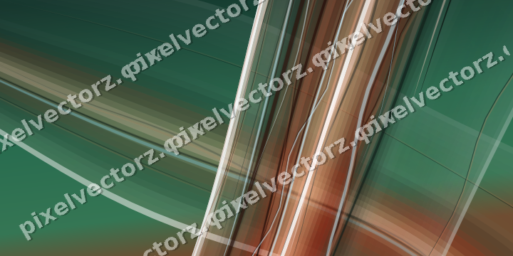 Abstract glass arc in dark green and orange