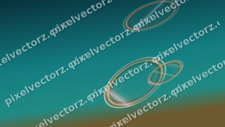 Abstract glass arc in pink and cyan