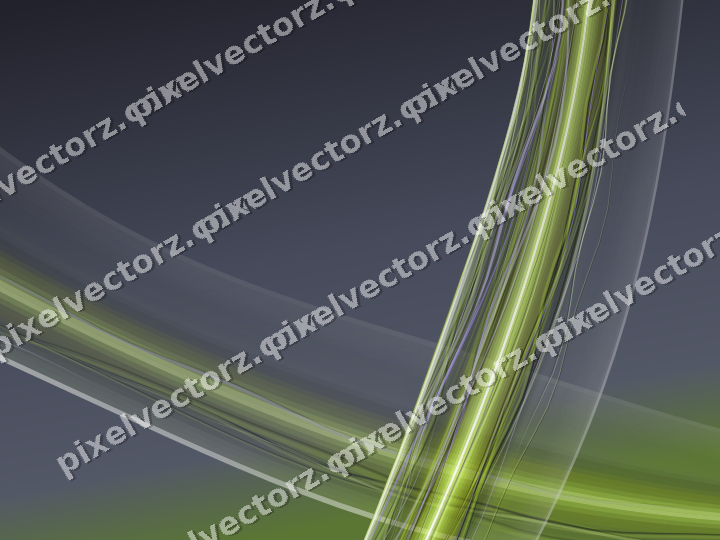 Abstract glass arc in purple and lime