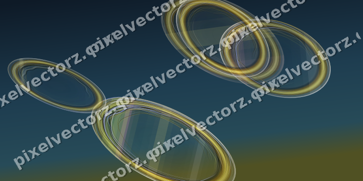 Abstract glass arc in lime and amber