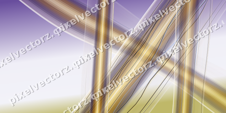 Abstract glass arc in amber and purple