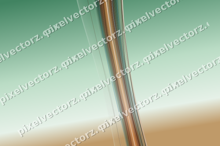 Abstract glass arc in dark green and orange