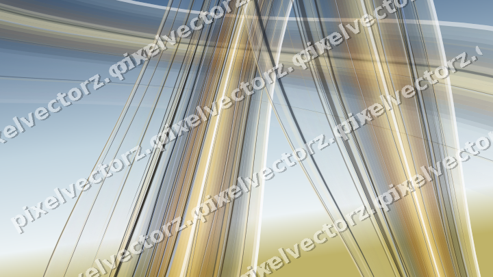 Abstract glass arc in orange and amber