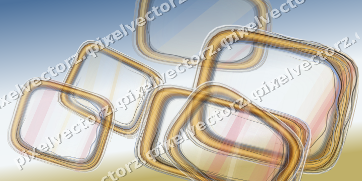 Abstract glass arc in dark pink and amber