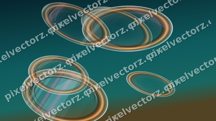 Abstract glass arc in pink and cyan