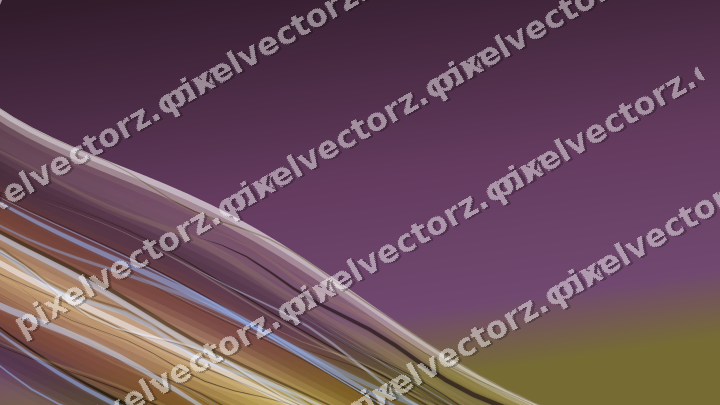 Abstract glass arc in dark magenta and amber