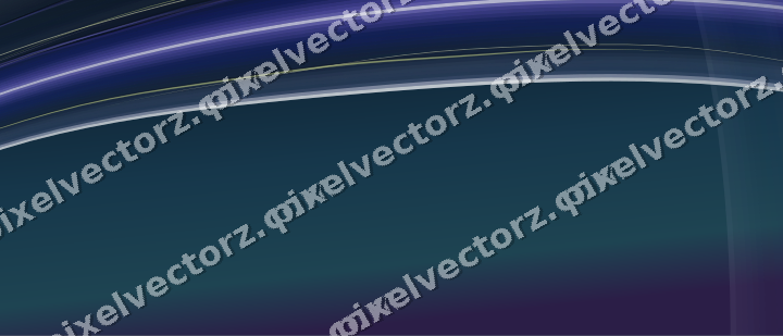 Abstract glass arc in blue and cyan