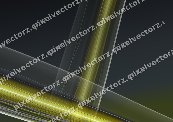 Abstract glass arc in yellow and grey