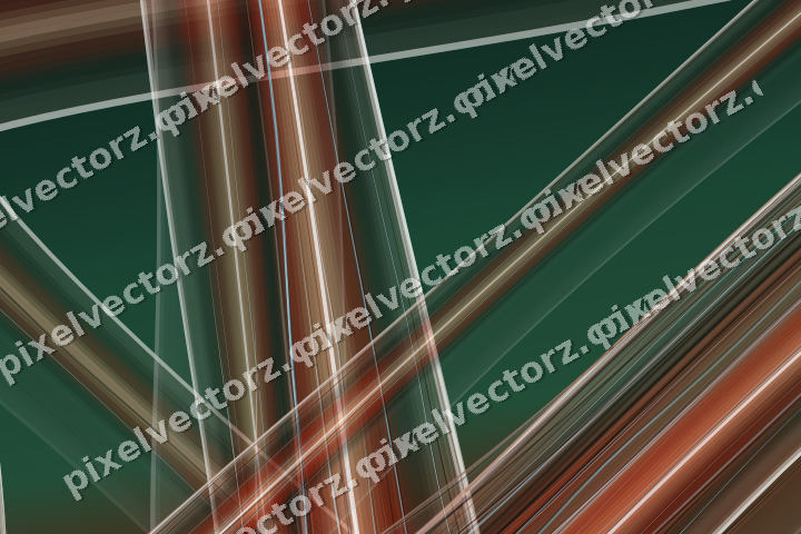 Abstract glass arc in dark green and orange