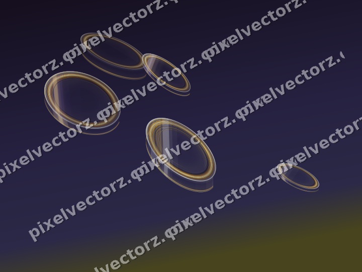 Abstract glass arc in amber and purple