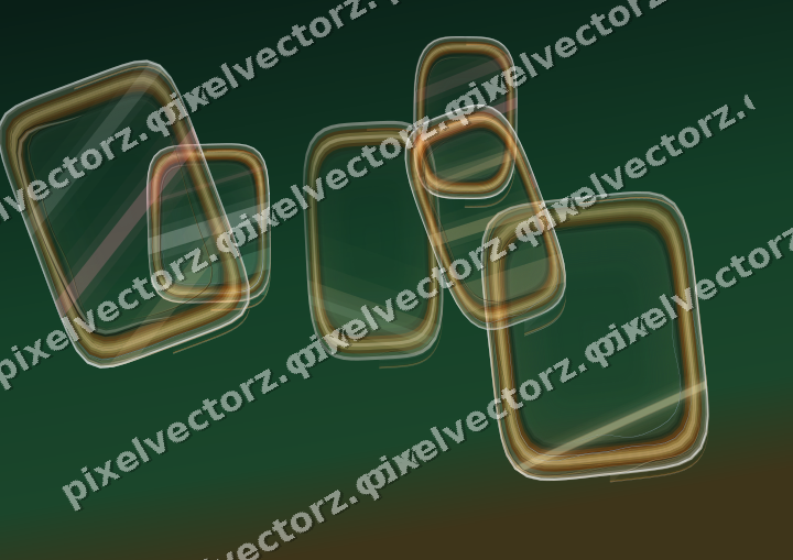 Abstract glass arc in pale pink and pale amber