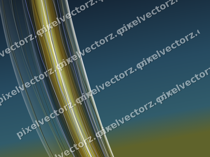 Abstract glass arc in dark amber and yellow