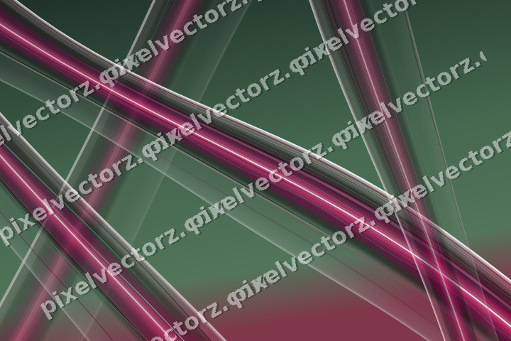 Abstract glass arc in dark pink and green