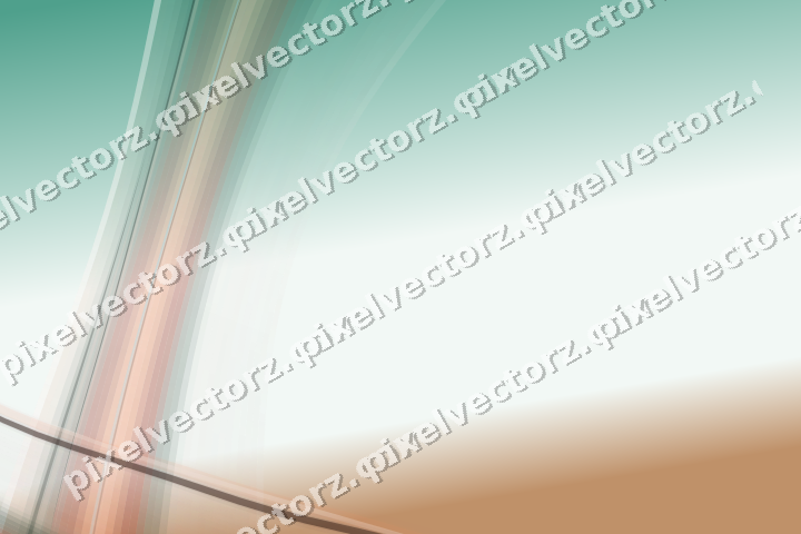Abstract glass arc in dark green and orange