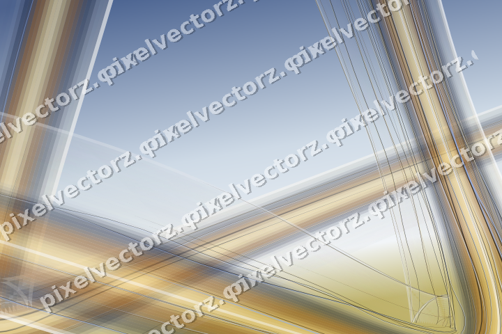 Abstract glass arc in dark blue and amber