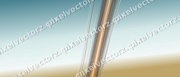 Abstract glass arc in pink and cyan